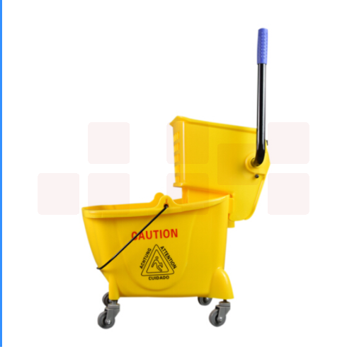 白云清洁 24L榨水车拖把清洗桶压水车挤水车墩布车挤拖把