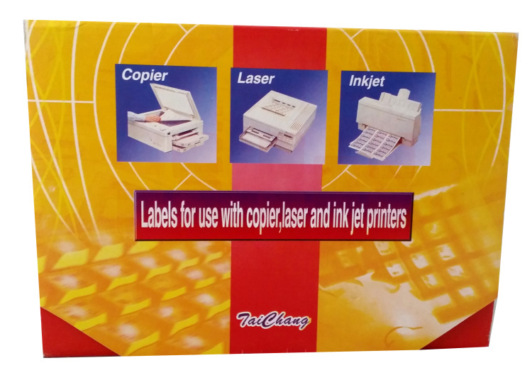 泰昌A4不干胶标签 打印标签纸 100张 分割不干胶  2434  109*99mm  货号：LJ