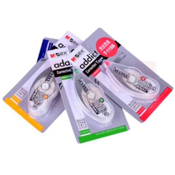 晨光 T-118B修正带 涂改带 6M*5MM 修改带 改正带 12个/盒