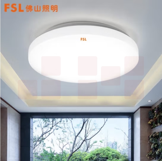 佛山（FSL）24W全白 LED吸顶灯铂月系列灯罩直径320mm