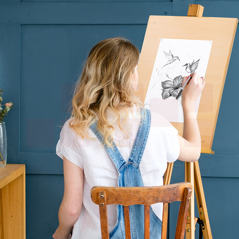 得力（deli）8K素描纸 20张/包 160g美术写生临摹用纸绘画纸73611