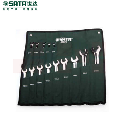 世达（SATA）14件全抛光两用扳手组套 货号09026