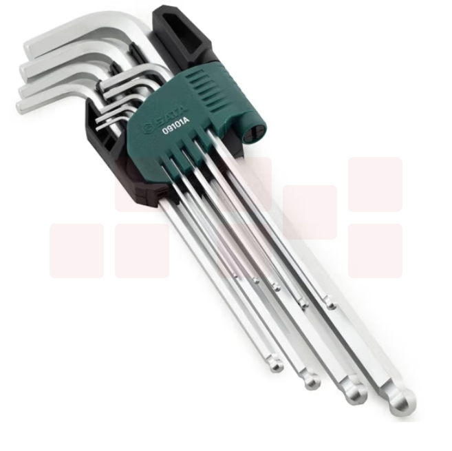 世达 9件套 特长球头内六角扳手 09101A