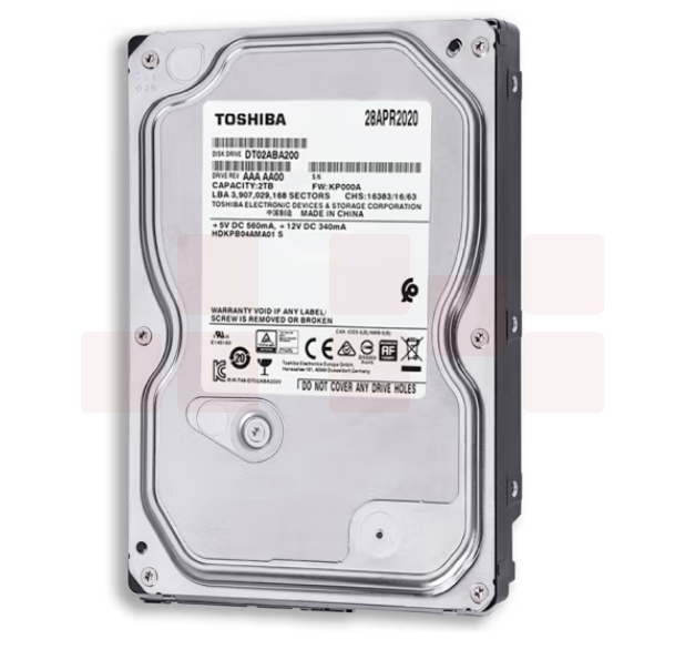 东芝  2TB 5400转 128M SATA接口 台式机硬盘(DT02ABA200)  货号：HXE