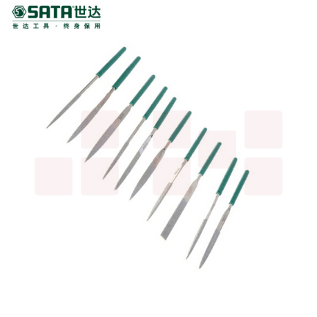 世达（SATA）10件套金刚石整形锉3x140MM 货号03810