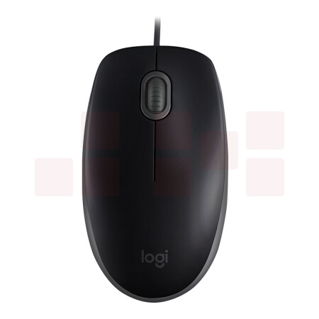 罗技（ Logitech） M110 有线静音鼠标 黑色