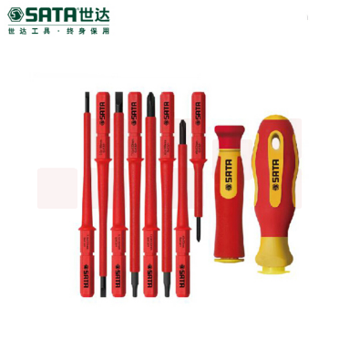世达（SATA）10件可换头VDE绝缘耐压螺丝批组套货号09304