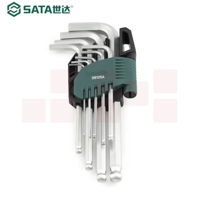 世达 内六角扳手 9件套加长球头内六角扳手  09105