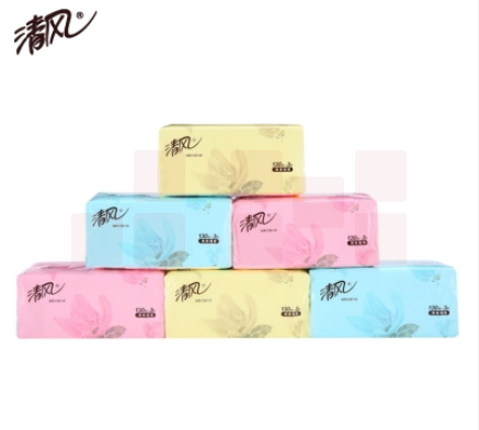  清风 130抽纸巾3层抽取式面巾纸6包/提178×136mm