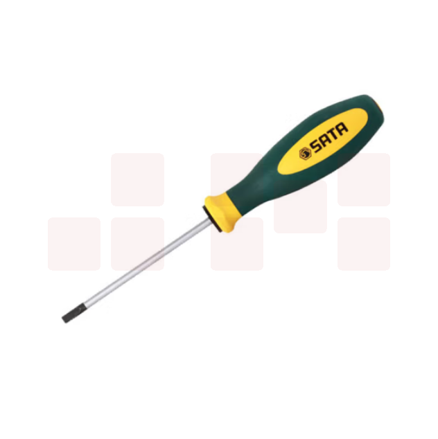 世达 63705双色柄一字形螺丝批6x200MM一字改锥