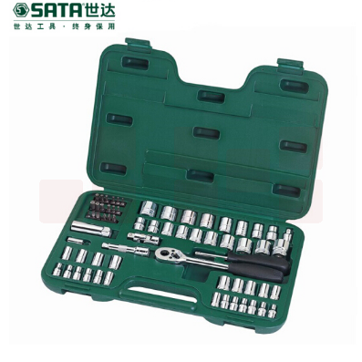 世达（SATA）65件6.3x10MM系列公英制套筒组套 货号09011