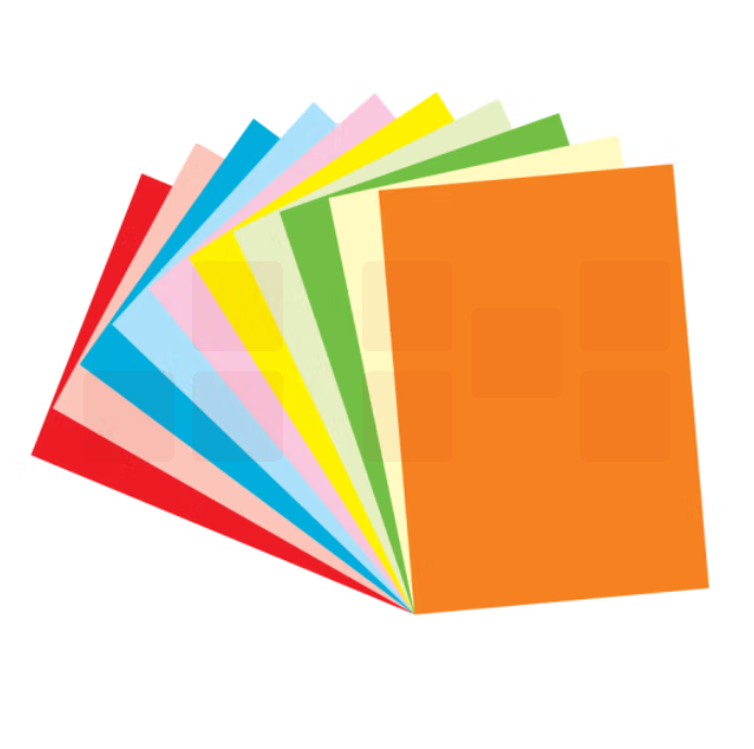 彩纸打印纸 A 4 80g 100张/包卡纸 折纸手工纸  颜色备注