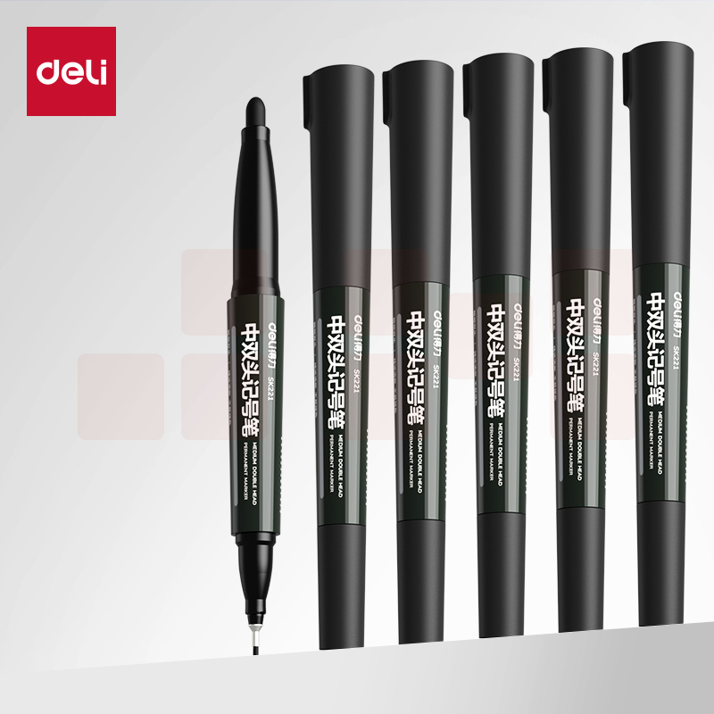 得力SK221记号笔(黑)(支)